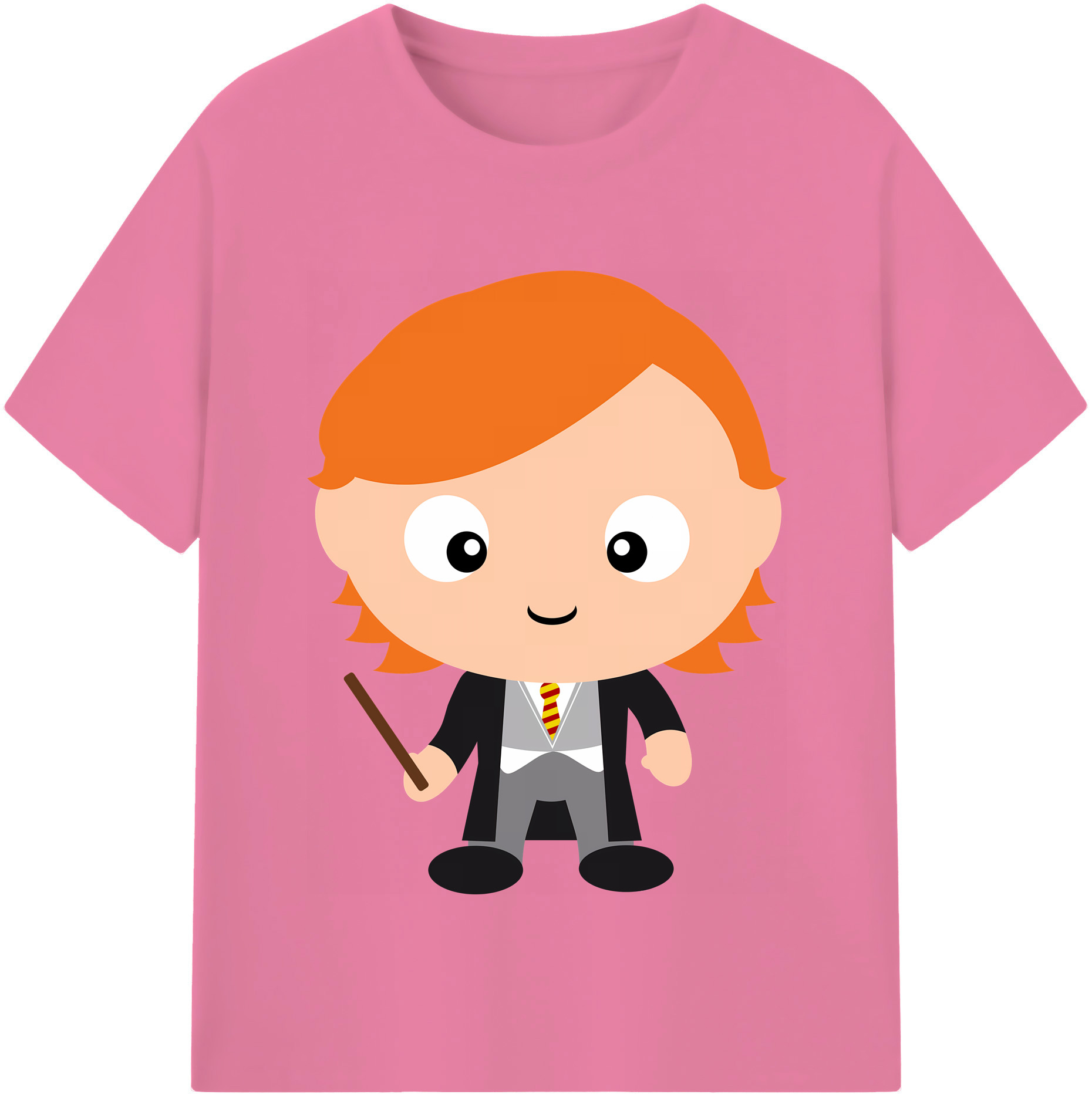 （画像用） Harry Potter ハリー・ポッターシリーズ 綿100％半袖Tシャツ（フロントプリント）